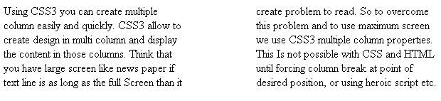 Working With Multi Column Layout In Css3